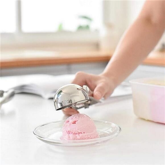 Ice Cream Scoop, 3Pcs Cookie Scoop Set, 18/8 Stainless Steel - Picture 4 of 7